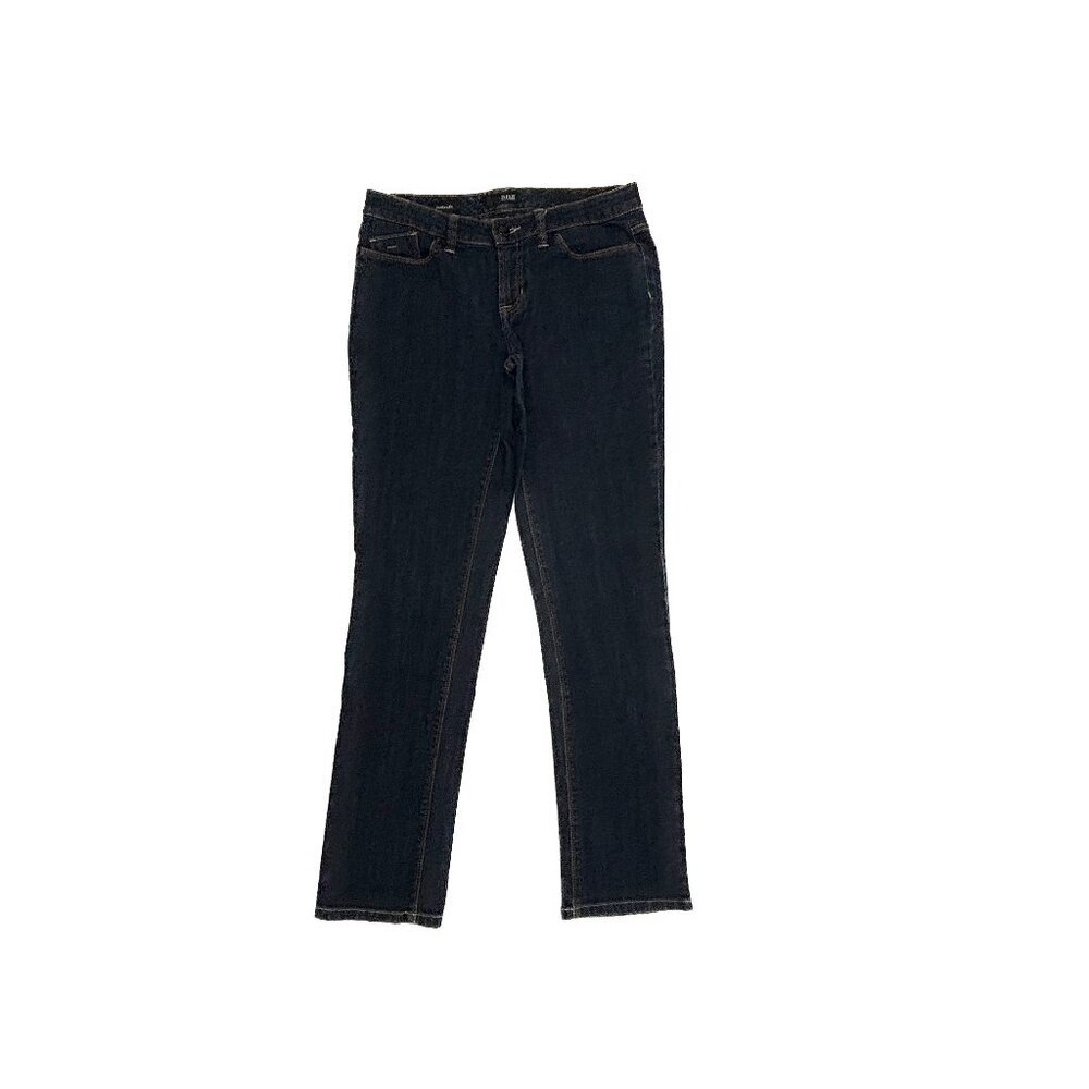 ana Modern fit Slim Straight Women's size 8 Dark Wash Blue Denim‎ jeans